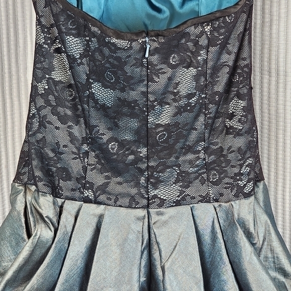 Jessica McClintock Dress Size 10 Strapless Lace‎ Poof Skirt Formal Prom Dance - Picture 7 of 13